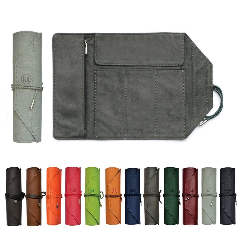 ContRoll Original Large-size Roll-up Pencil Case Pouch, Maple Gray