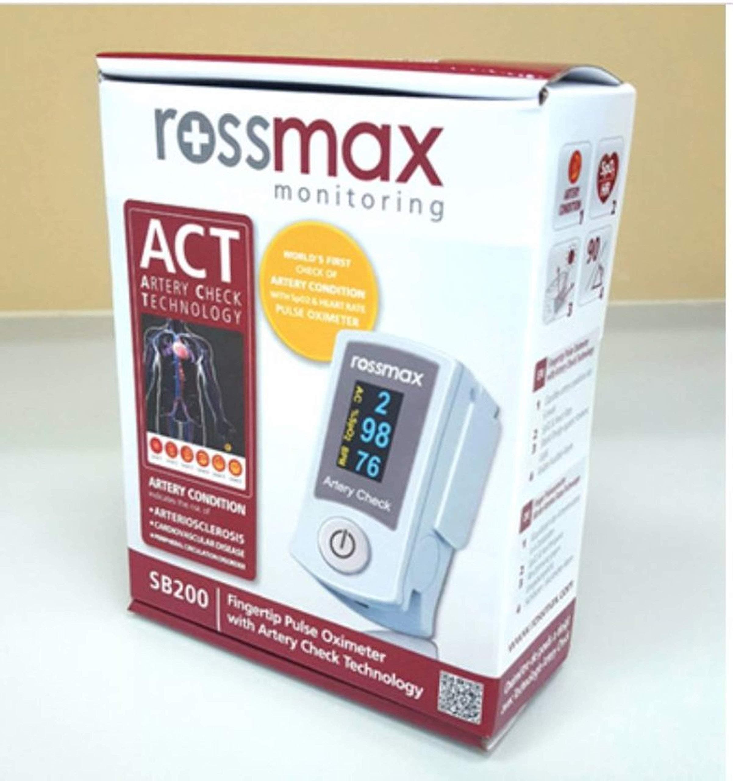 Rossmax Fingertip Pulse Oximeter with Artery Check Technology