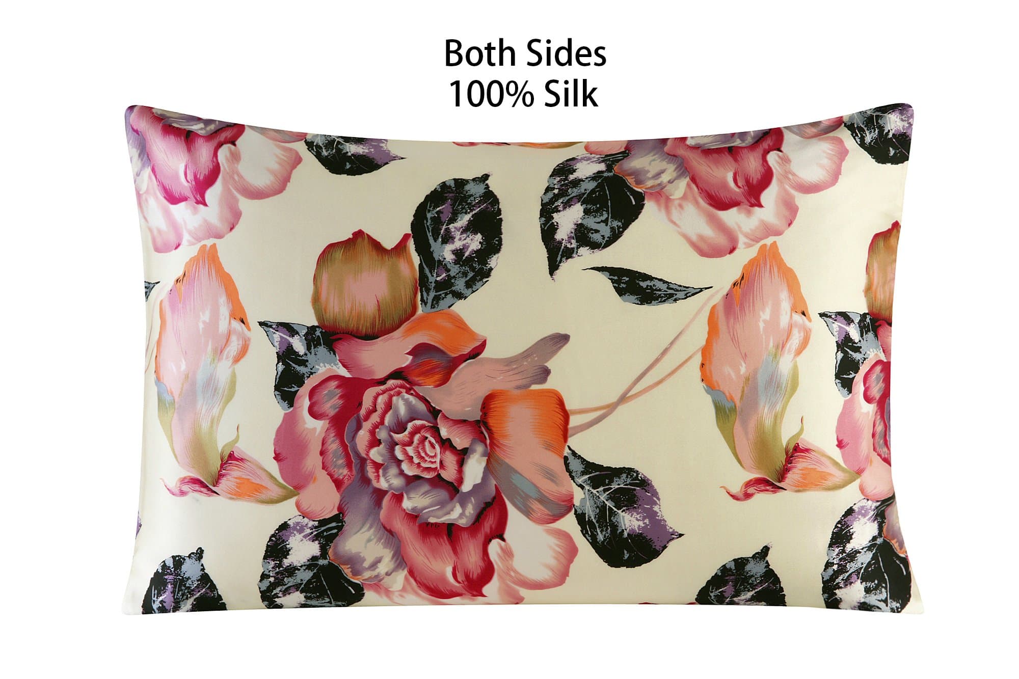 townssilk Both Side 100% Silk Pillowcase Queen Size Pillow Case Cover with Hidden Zipper pattern7