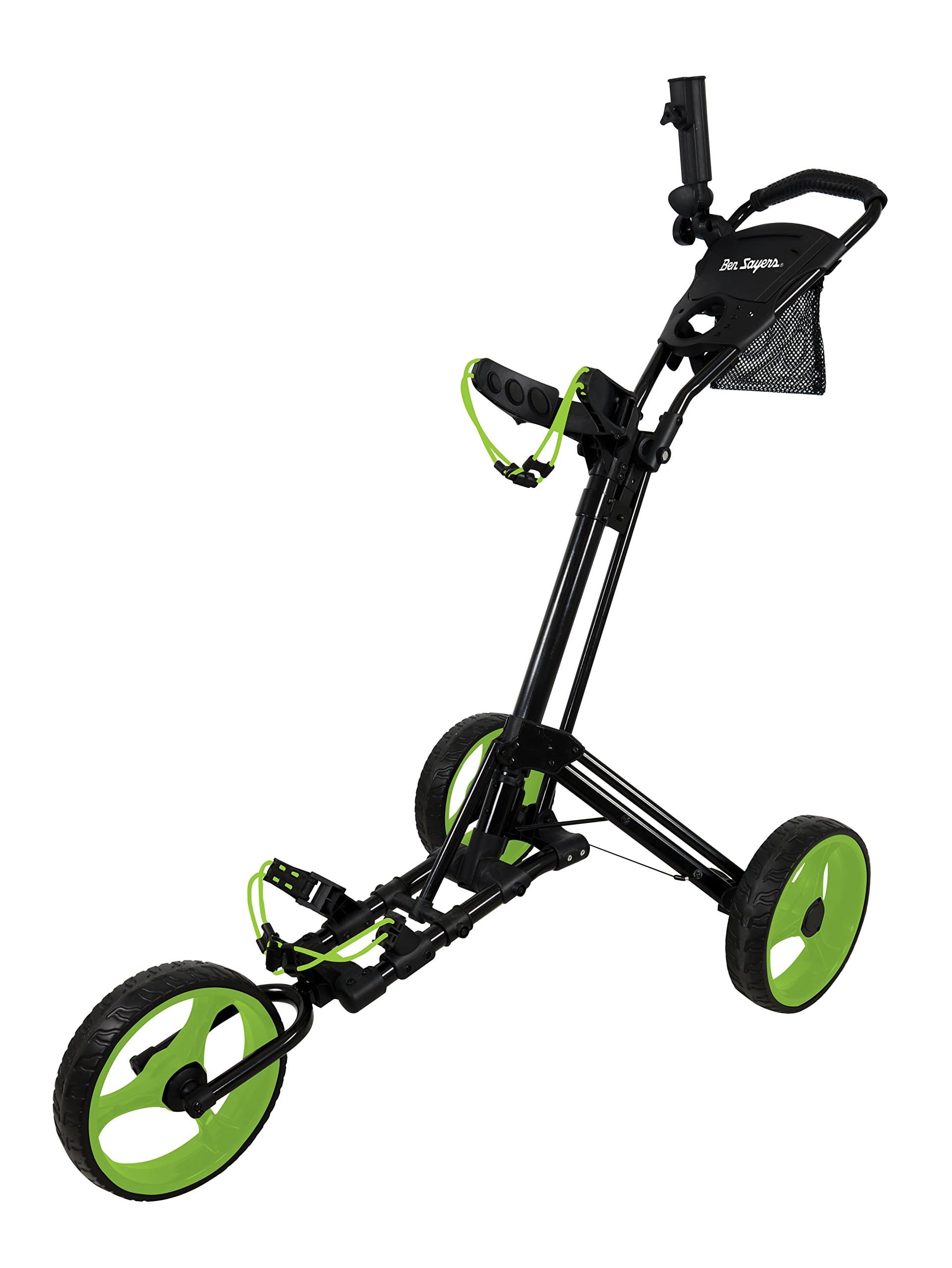 Ben Sayers 2018 Deluxe Three Wheel Easy Fold Golf Trolley