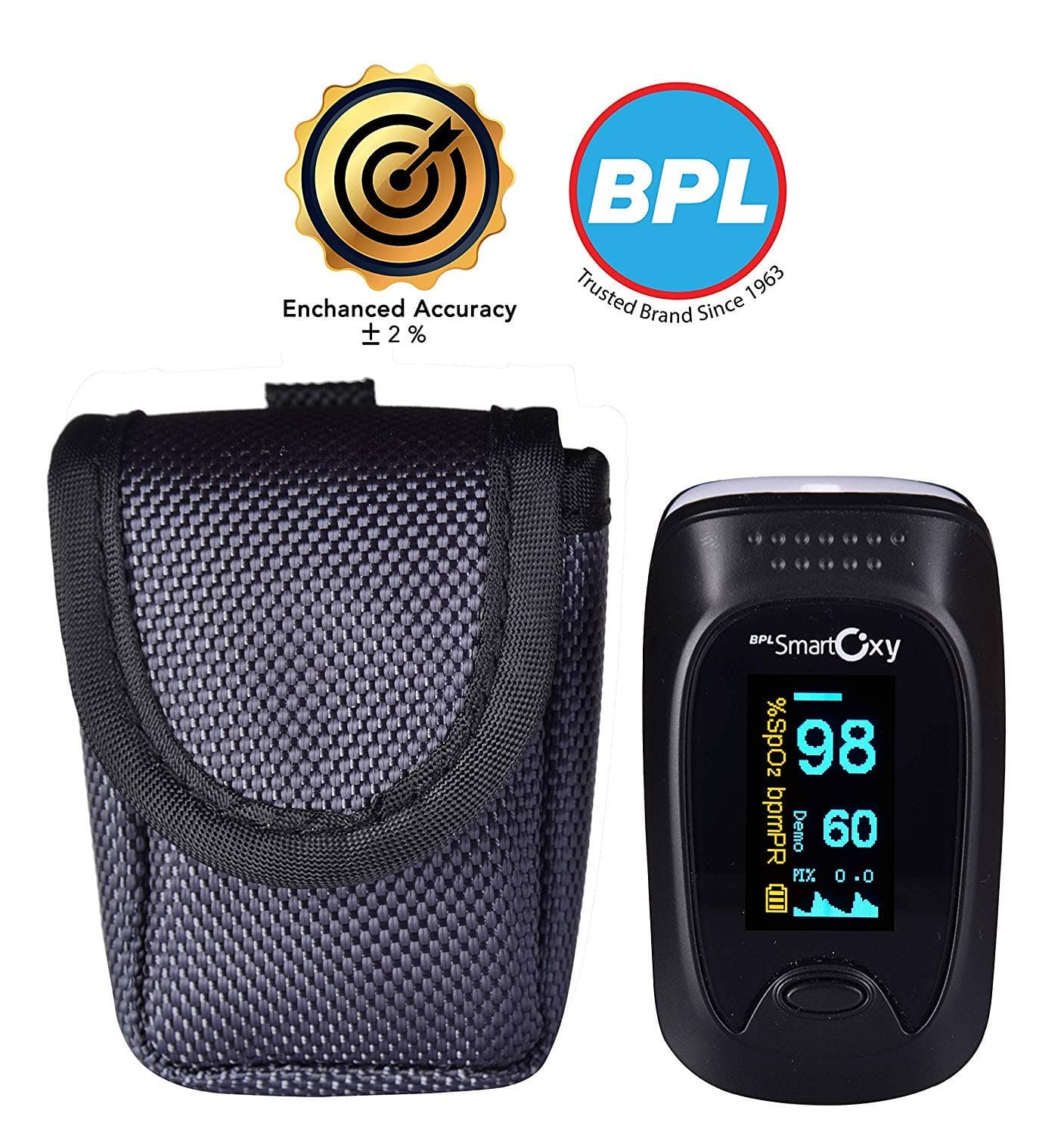 BPL Medical Technologies SmartOxy Finger-tip Pulse Oximeter (Black)