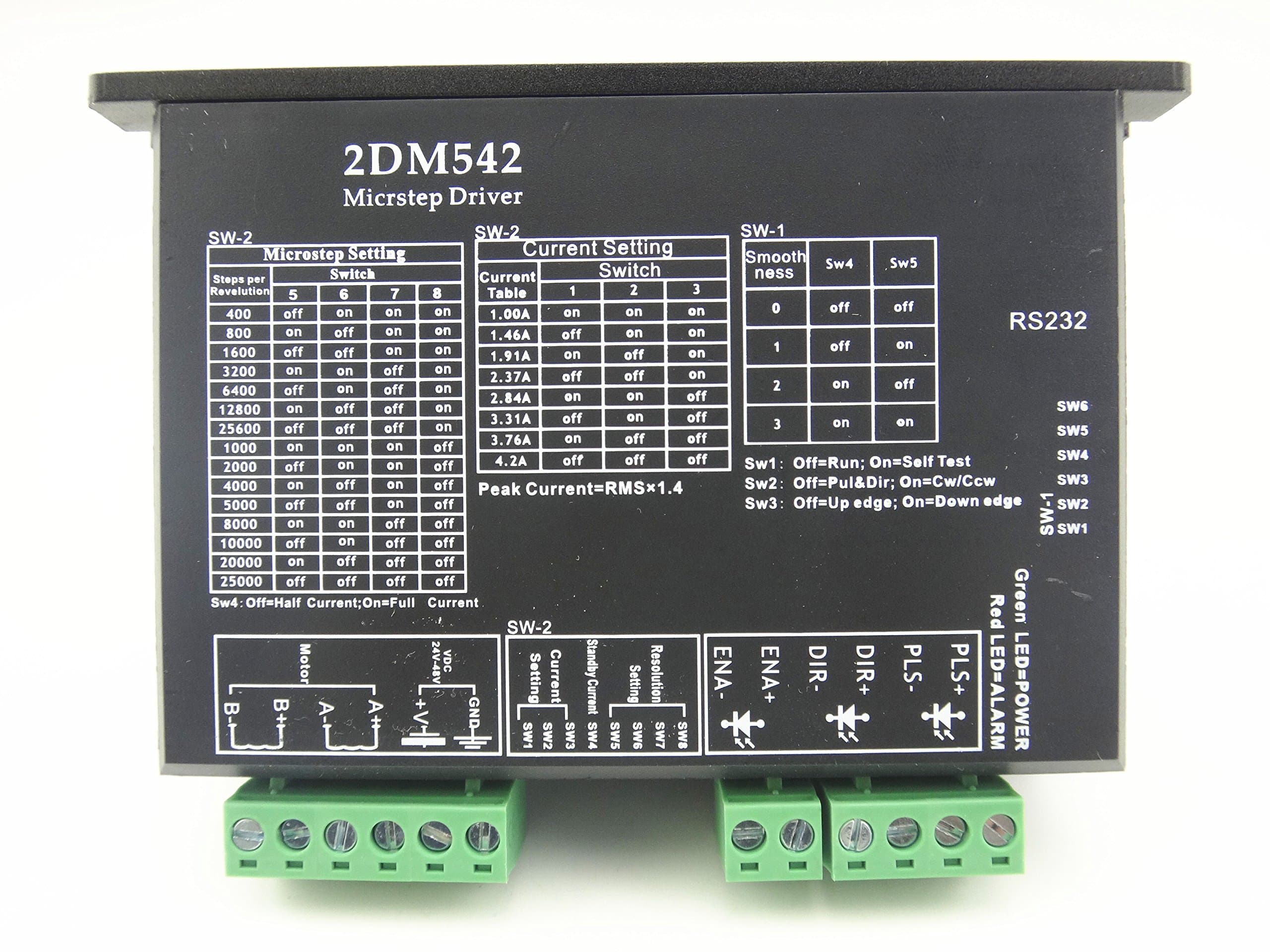 NEMA23 Stepper Motor CNC Driver 2M542 4.2A Controller