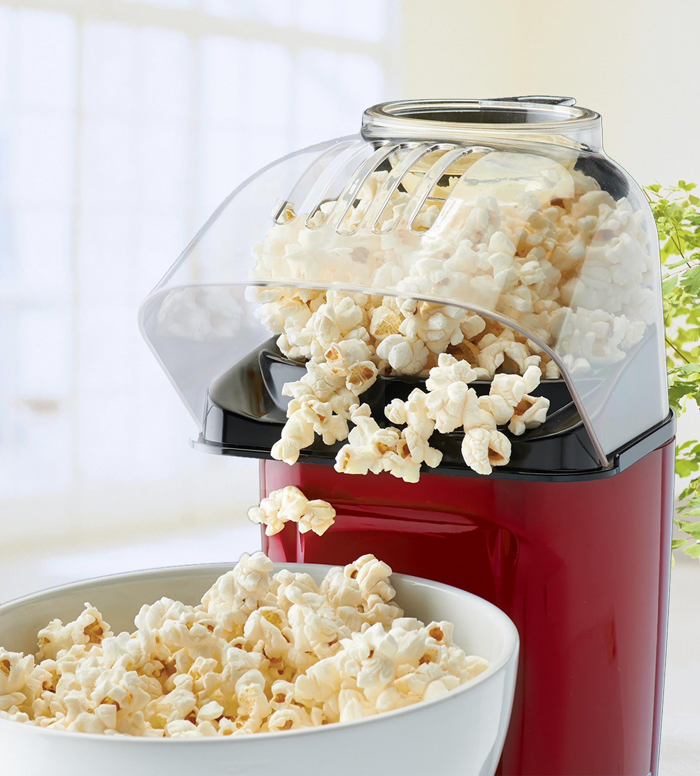 Hot Air Table Top Electric Pop Corn Maker with Butter Dispenser