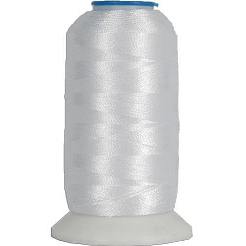 ThreadartPolyester Machine Embroidery Thread by The Spool - 1000M - 40wt - Hundreds of Color Options - White - No. 101