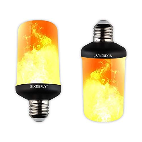 8 Pack LED Fire Bulbs E26 4 Modes with Upside Down Effect Simulated Decorative Atmosphere Lighting Vintage Flaming Lamp for for Holiday Hotel/Bar/Party/Home