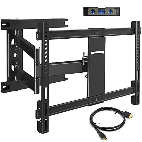 Everstone TV Wall Mount Bracket Full Motion for Most 32-70 inch TVs up to 110 Lbs VESA 600x400mm with Articulating Arms Extend 16'', Swivel 180°, Tilt 15° and 3° Level Adjust,Fits up to 16" Studs