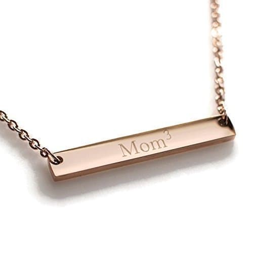 Personalized Bar Necklace for Mom