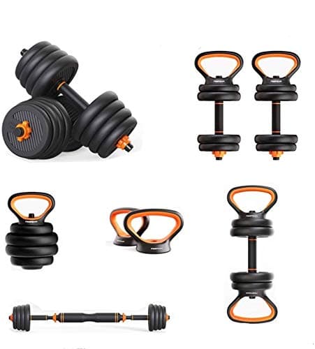 Adjustable Dumbbell,Adjustable Weight,Dumbbell Sets,Weight Set 0f 2,Kettlebells, Barbells, Push-ups Set,Total Weight 44 lbs