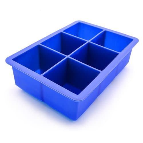 Extra Large Ice Cube Tray - Silicone Mold Makes 6 Slow-melting 2 Inch Ice Cubes