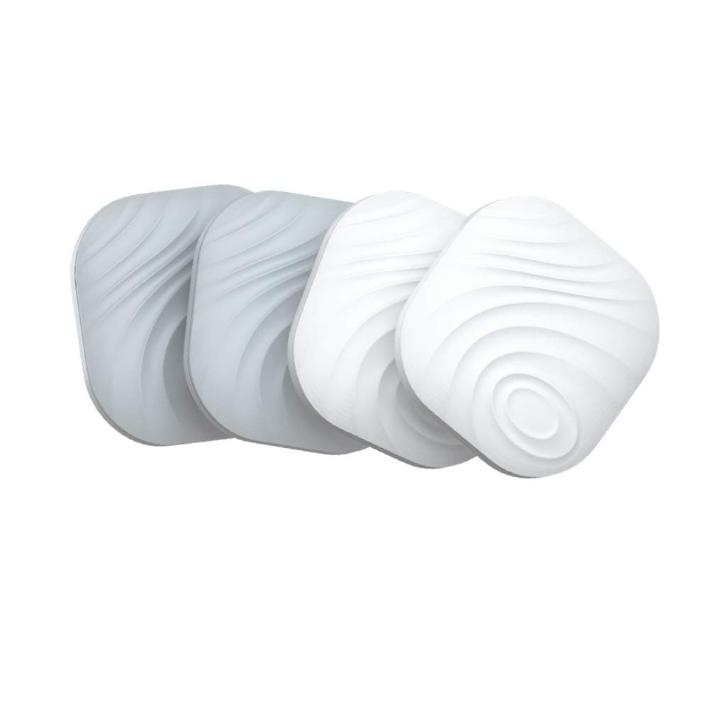 Nutale Nut3 4pcs Key Finder Smart Tracker Bluetooth Locator Key Finder Keychain Anti-Lost Bidirectional Alarm Reminder for Phone Dogs Luggage Wallet with App and Replaceable Battery White and Gray