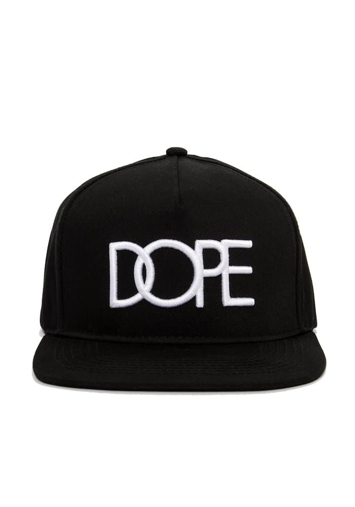 DOPE Men's Classic Logo Snapback, Black, One Size