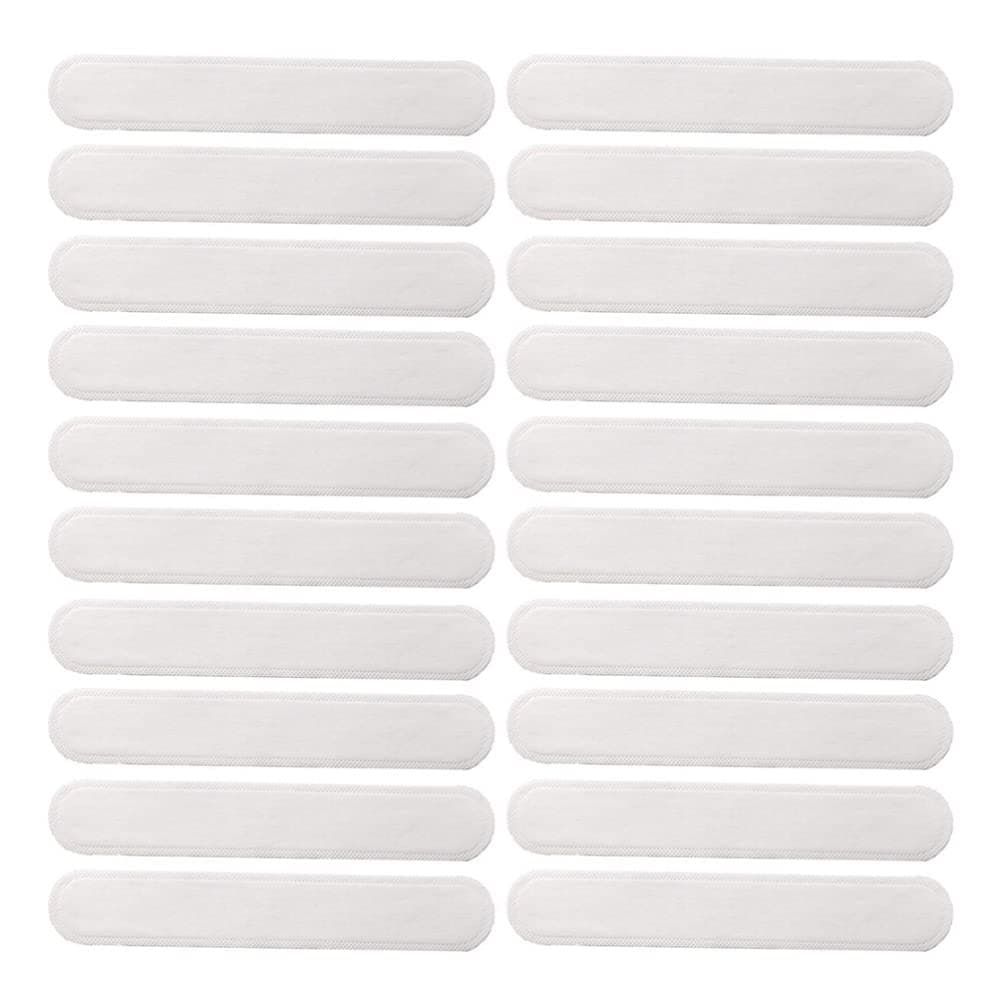 WINOMO 100Pcs Collar Protector Sweat Pads Self- adhesive Neck Collar Sweat- absorption Stickers Shirt Collar Sweat Pads Cap Sweatband Invisible Protectors