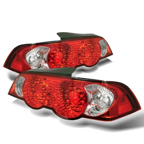 Redlines TL-ARSX02-LED-RC Red/Clear Medium LED Tail Light for Acura RSX '02-'04 and Lexus Altezza - Pair