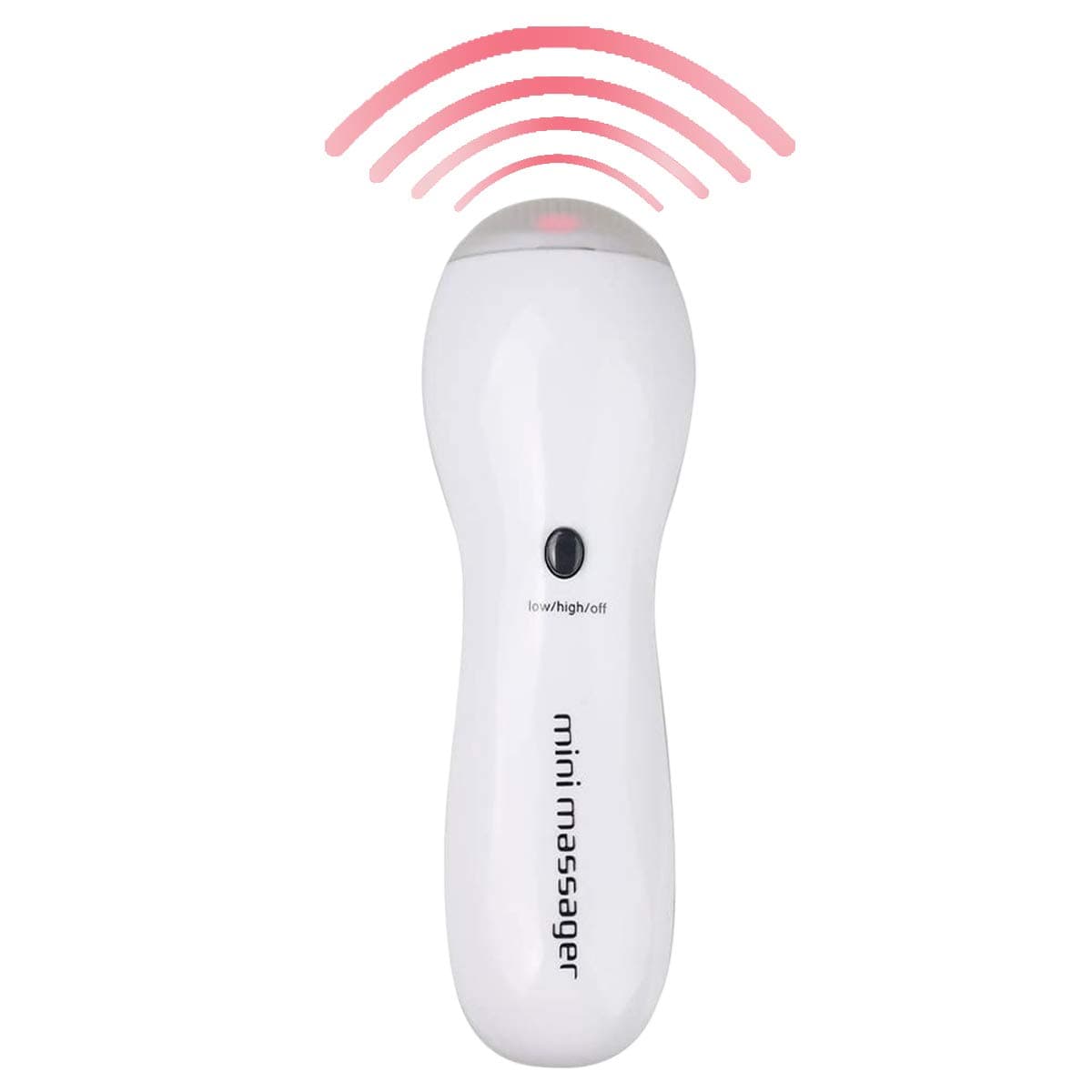 Vinsoc Portable Handheld Mini Electronic Massager with 2 Modes of Vibration (White)