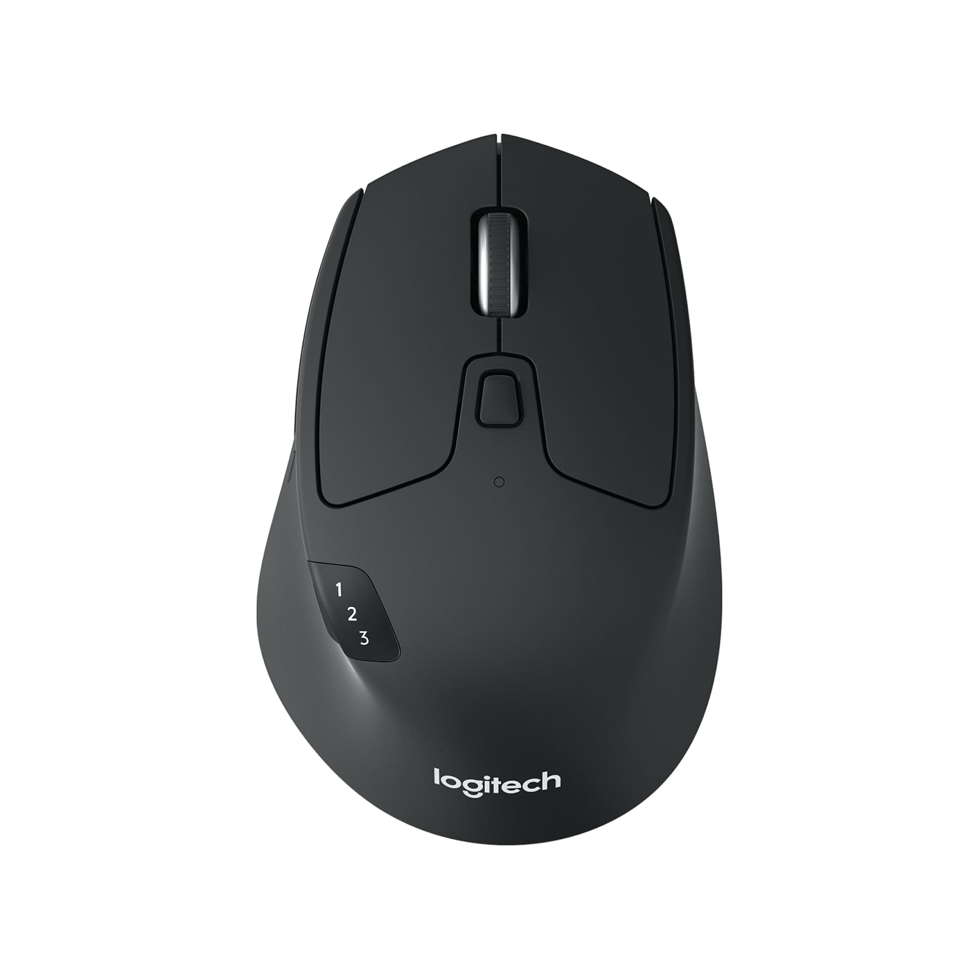 Logitech M720 Triathlon Wireless Mouse, Multi-Device, Bluetooth and 2.4 GHz with USB Unifying Receiver, 1000 DPI, 8-Buttons, 24-Month Battery Life, laptop/PC/Mac/iPad OS - Graphite Black