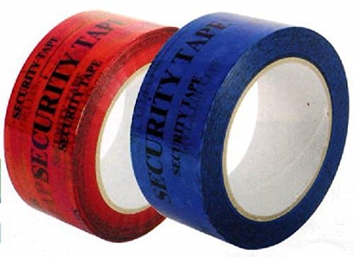 Tegracheck 'OPEN VOID' Blue Tamper Evident Adhesive Tape