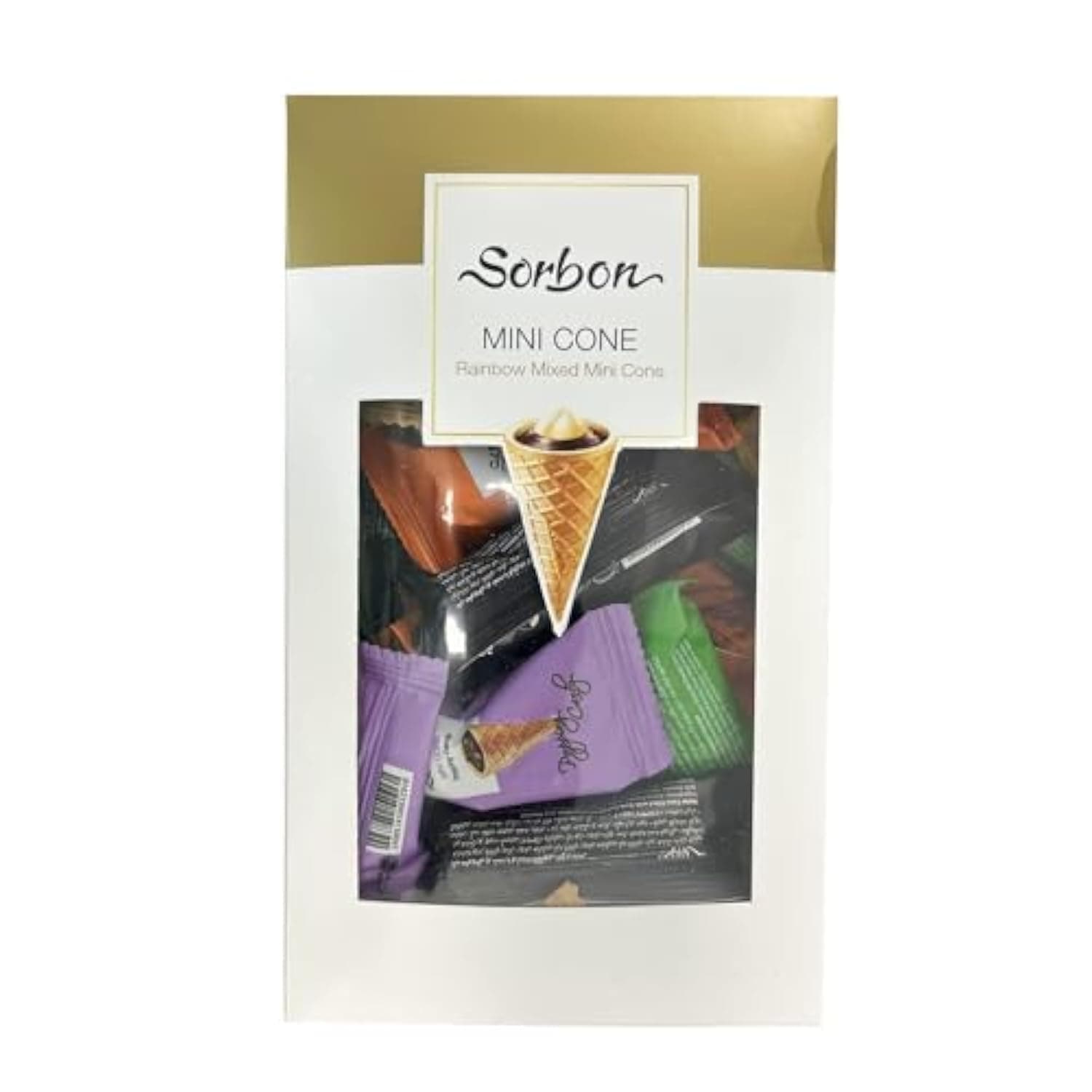 Sorbon Rainbow Mixed Mini Cone 350g
