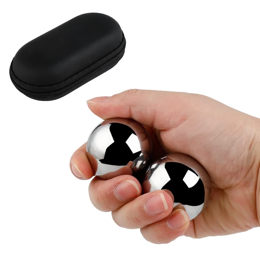 Chinese Baoding Balls for Hand Therapy - 1.57 Inch 1.12lb Exercise Stress Balls Chinese Meditation Balls