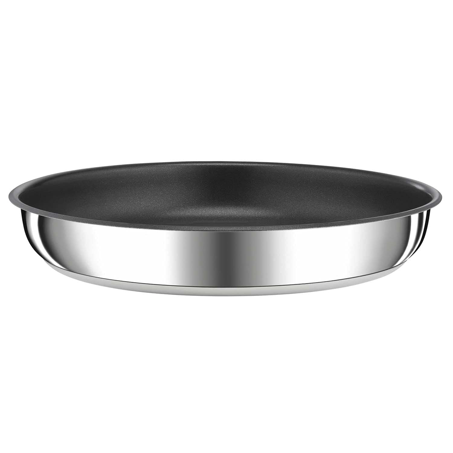Tefal Ingenio Preference Frying Pan 22 cm, Stackable, Stainless Steel, Non-Stick Coating, Induction, Versatility, Space Saving, Temperature Indicator, Made in France L9730302