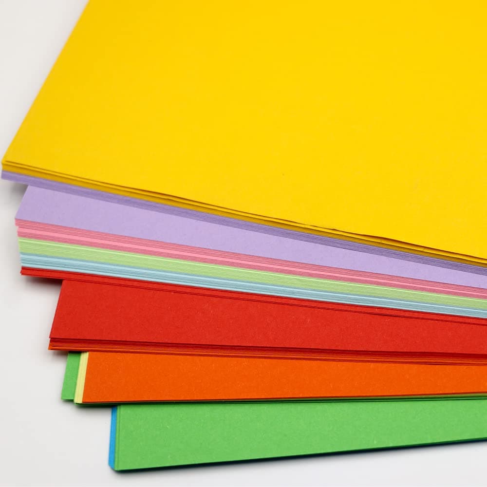 firstnock Colored Paper Bundle Pack - 100 Sheets, A4, 80gsm for Arts and Crafts, DIY, Origami, and Printing - 10 Assorted Colors