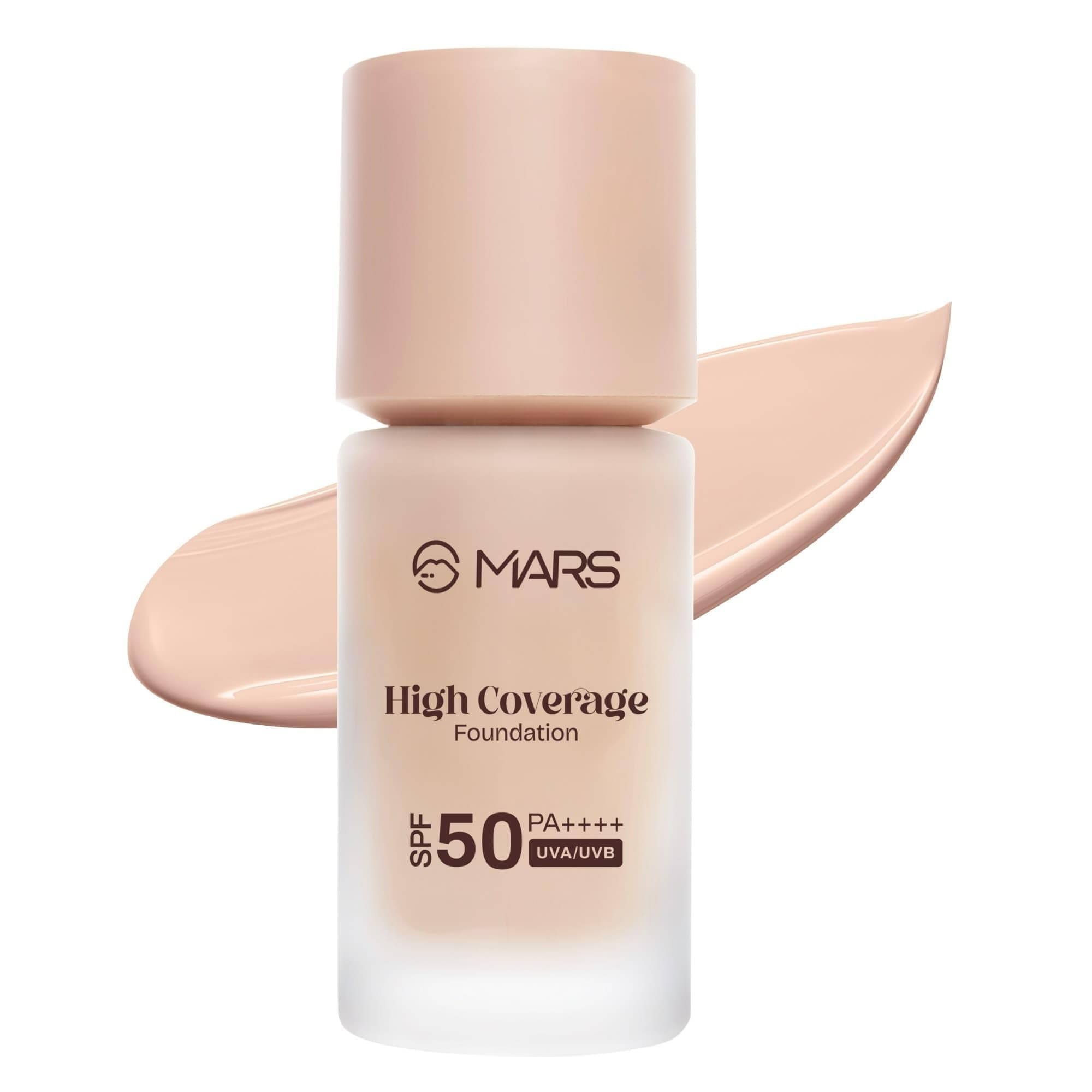 MARS High Coverage Liquid Matte Foundation | Blemish Free & Blendable Foundation For Makeup (40Ml) (Shade-01), All