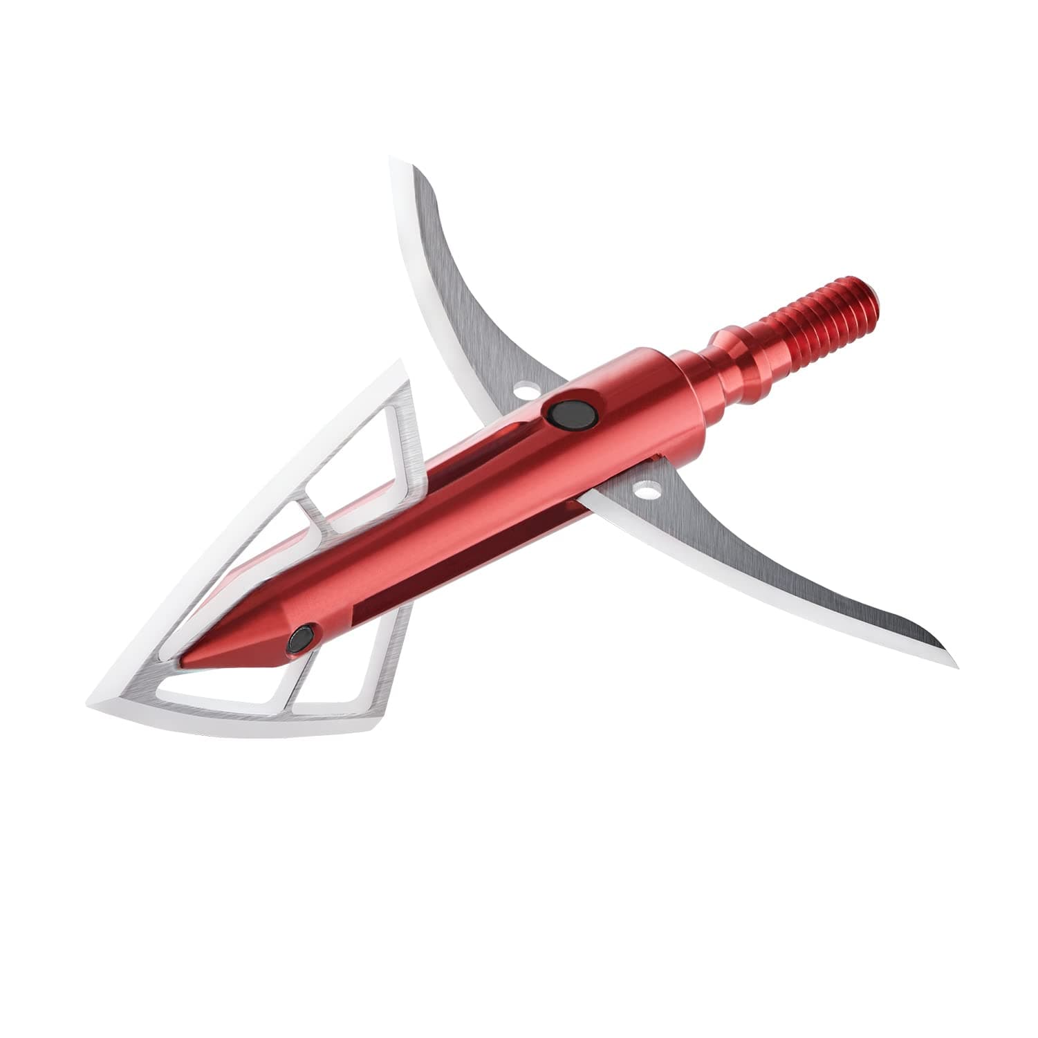 Bloodsport Gravedigger Extreme 4-Blade Hunting Hybrid Mechanical Broadhead with Cut-on-Contact Tip - 100 Grains | 2.25" Cutting Diameter | 3 Pack