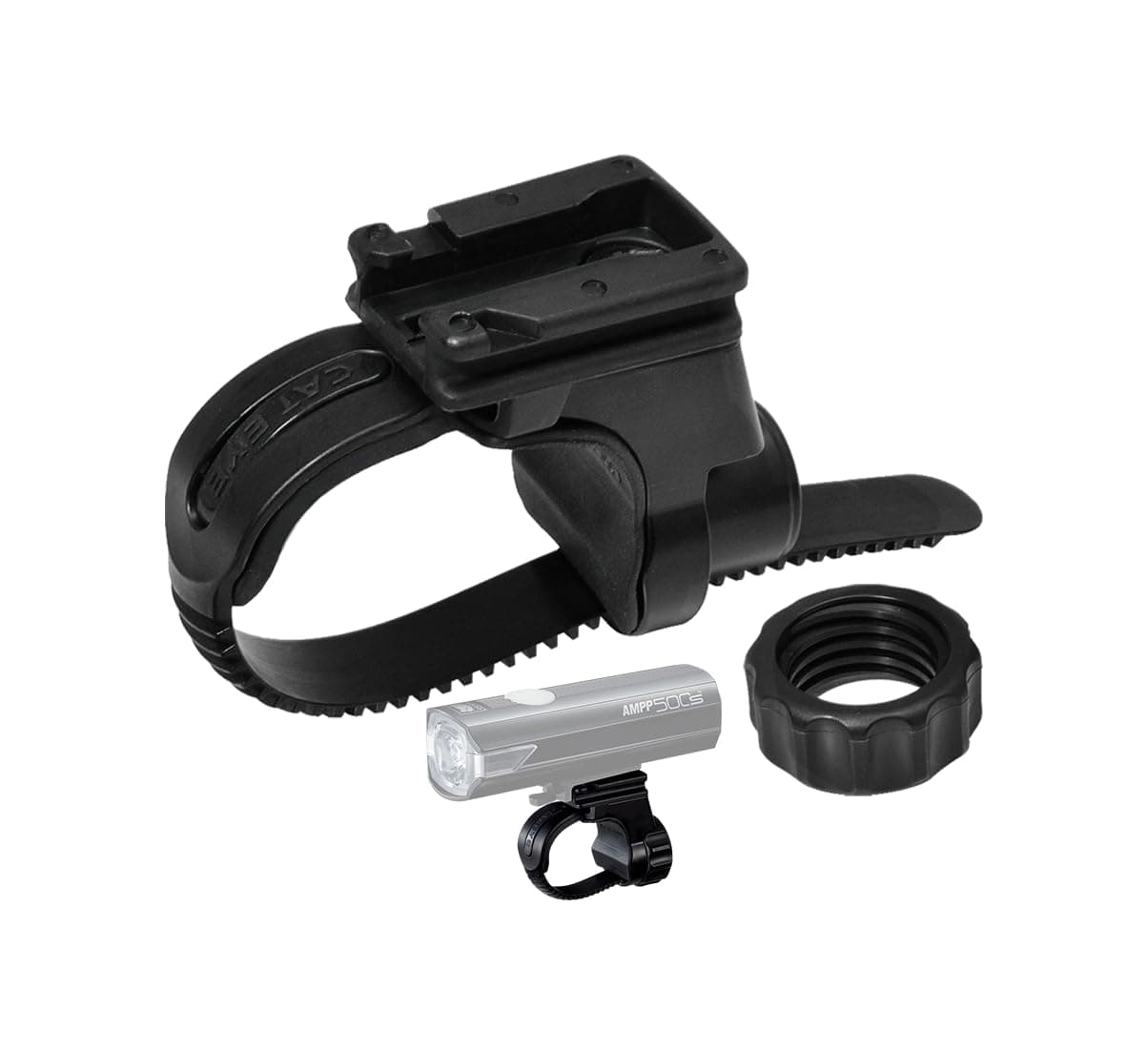 CATEYE H-34N FlexTight™ Bracket for Headlights – Tool-Free and Secure Headlight Mount, Fits Road, Mountain and Gravel Bike Handlebars up to 35 mm Diameter