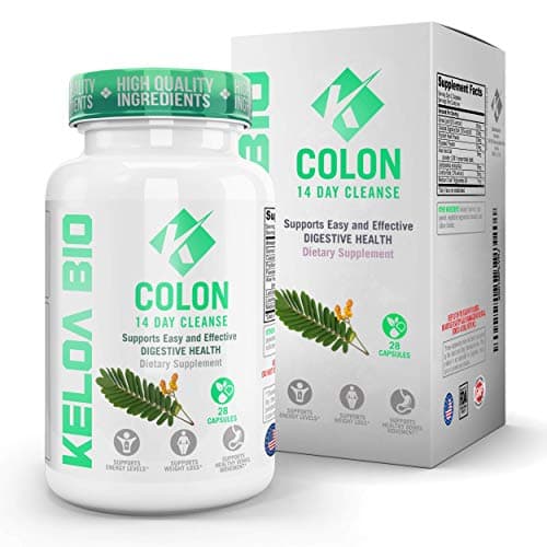 Premium Colon Cleanse Detox 14-Day Quick Start Program-Remove Toxins All Natural & Healthy Ingredients Advanced & Safe Formula Perfect for Men & Women 28 Capsules