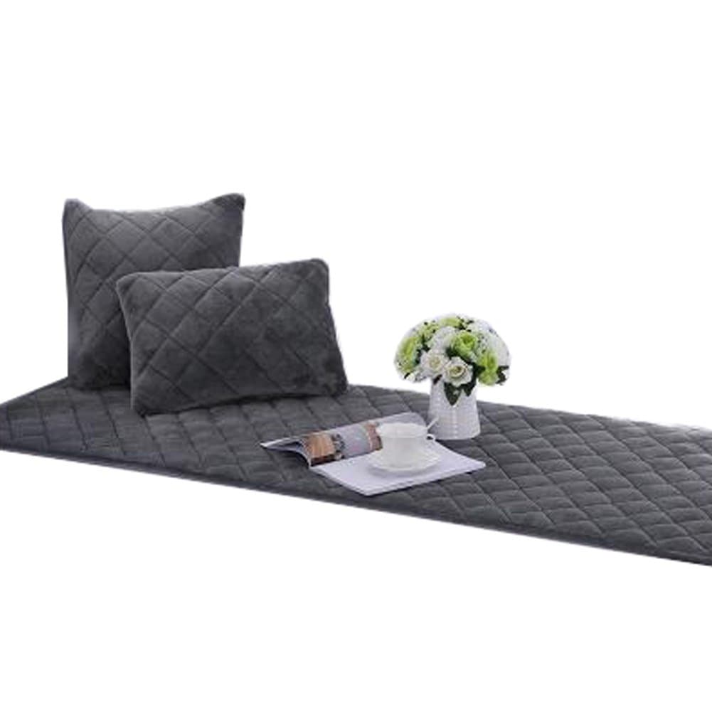 Non-Slip Bay Window Pad/Windowsill Mat/Sofa Mat/Sofa Cushion (70x150cm), Dark Gray