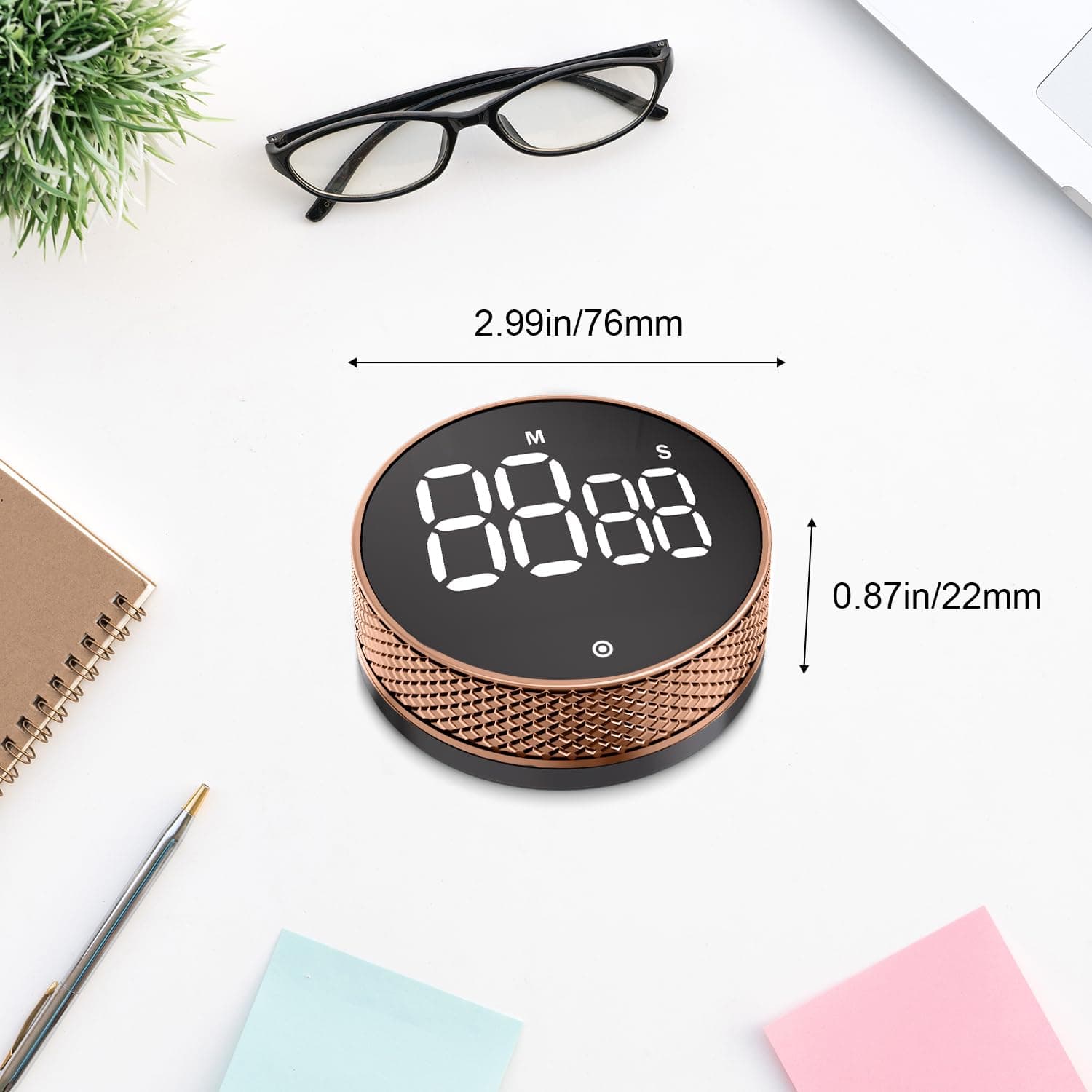 Blue Snail LED Digital Timer, Multifunctional Productivity Timer for Home, Classroom, Gym, Office, Volume & Brightness Adjustable