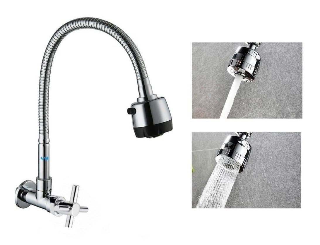 AAI 360° Rotating Kitchen Sink Basin Tap with Multi Spray Patterns