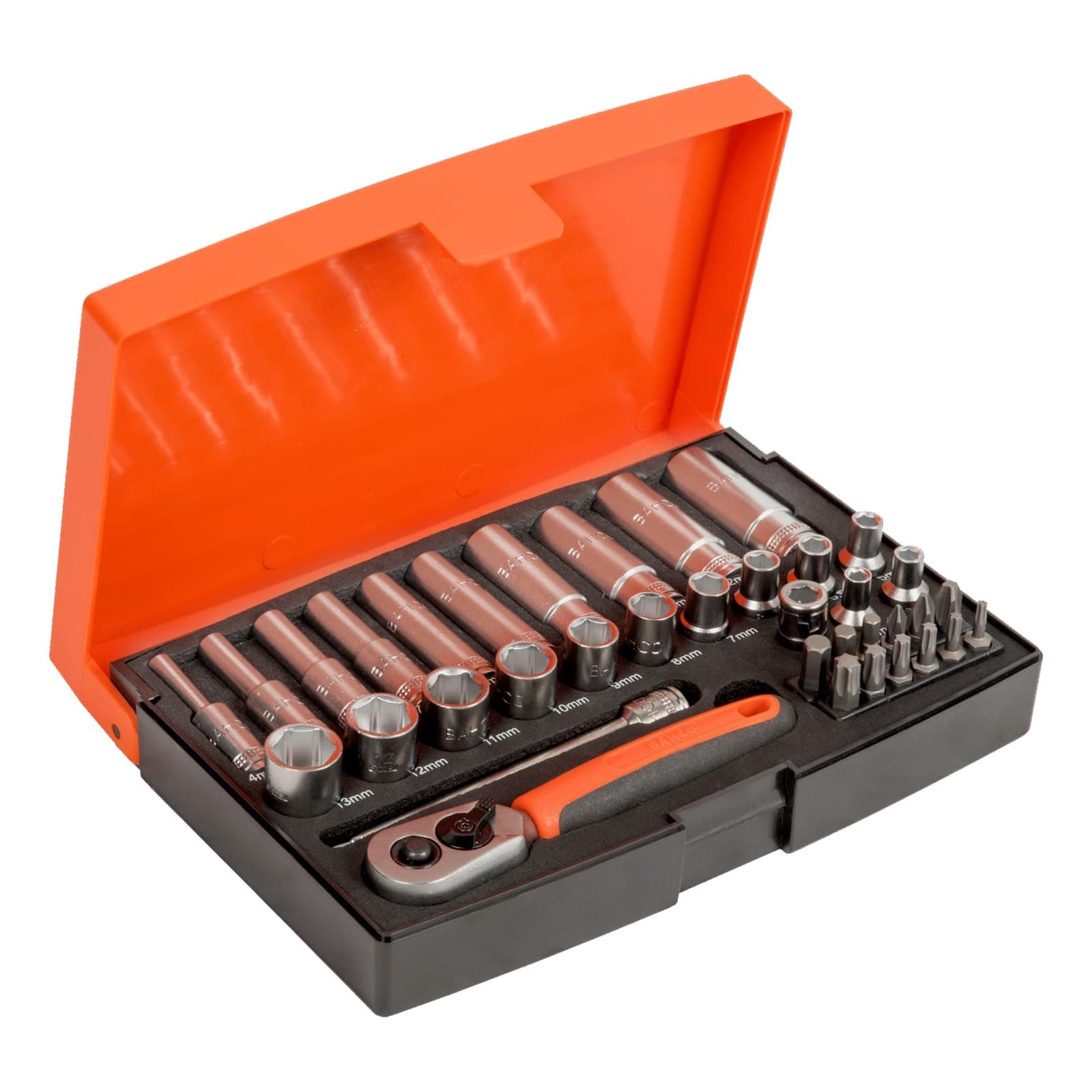 SL25L Socket Set 37Pc 1/4Sqdr mm Deep
