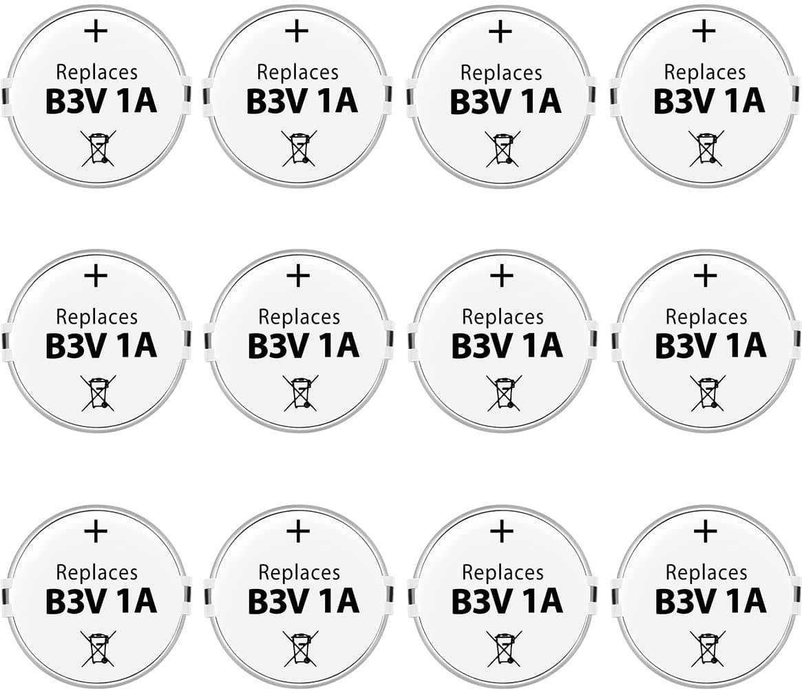B3V Replacement Battery High Capacity Compatible with High Tech Electronic Collars of MS-4 and MS-5 Pack of 12