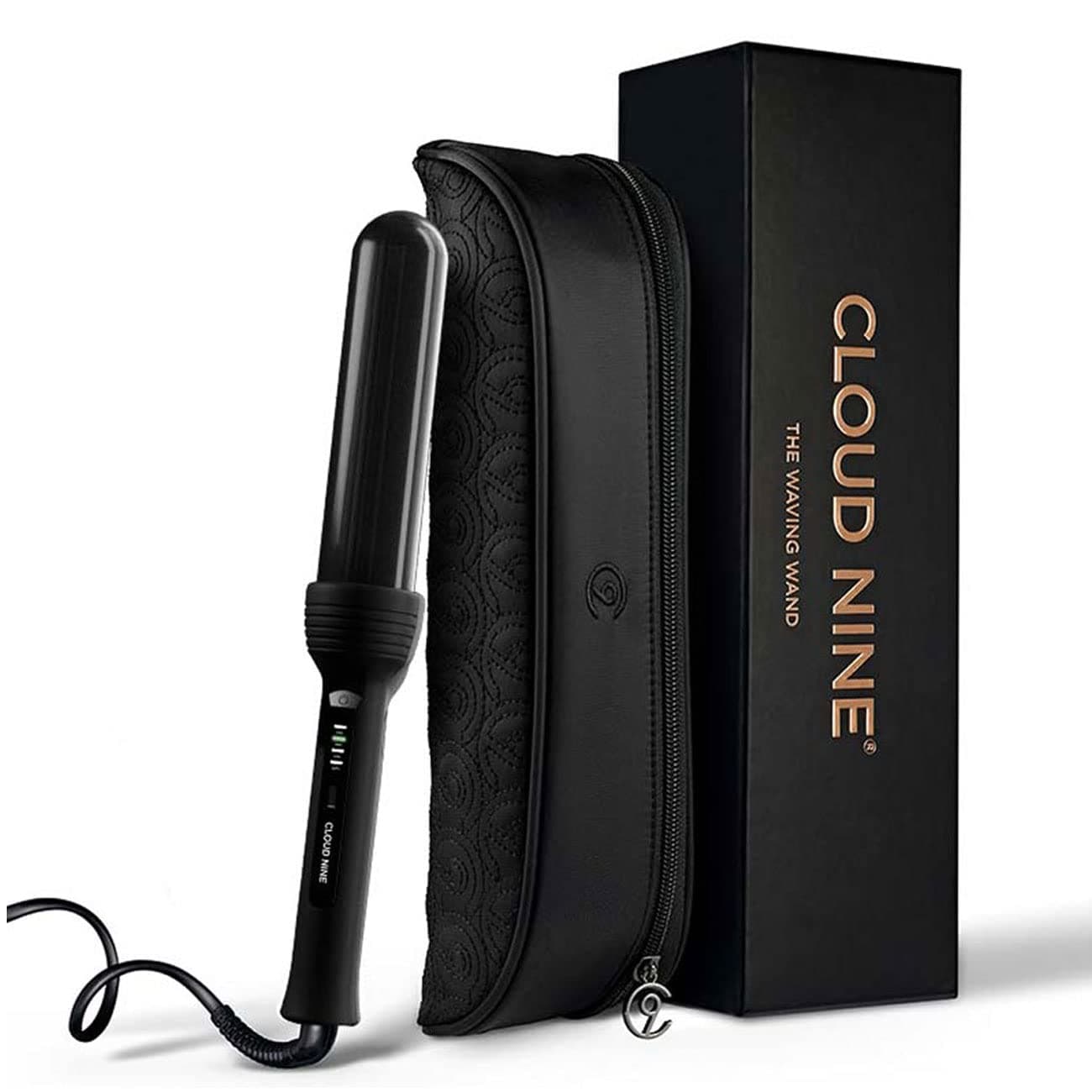 The Waving Wand | Variable Temperature Control Mineral Infused Ceramic Barrel | 360° Swivel Cord