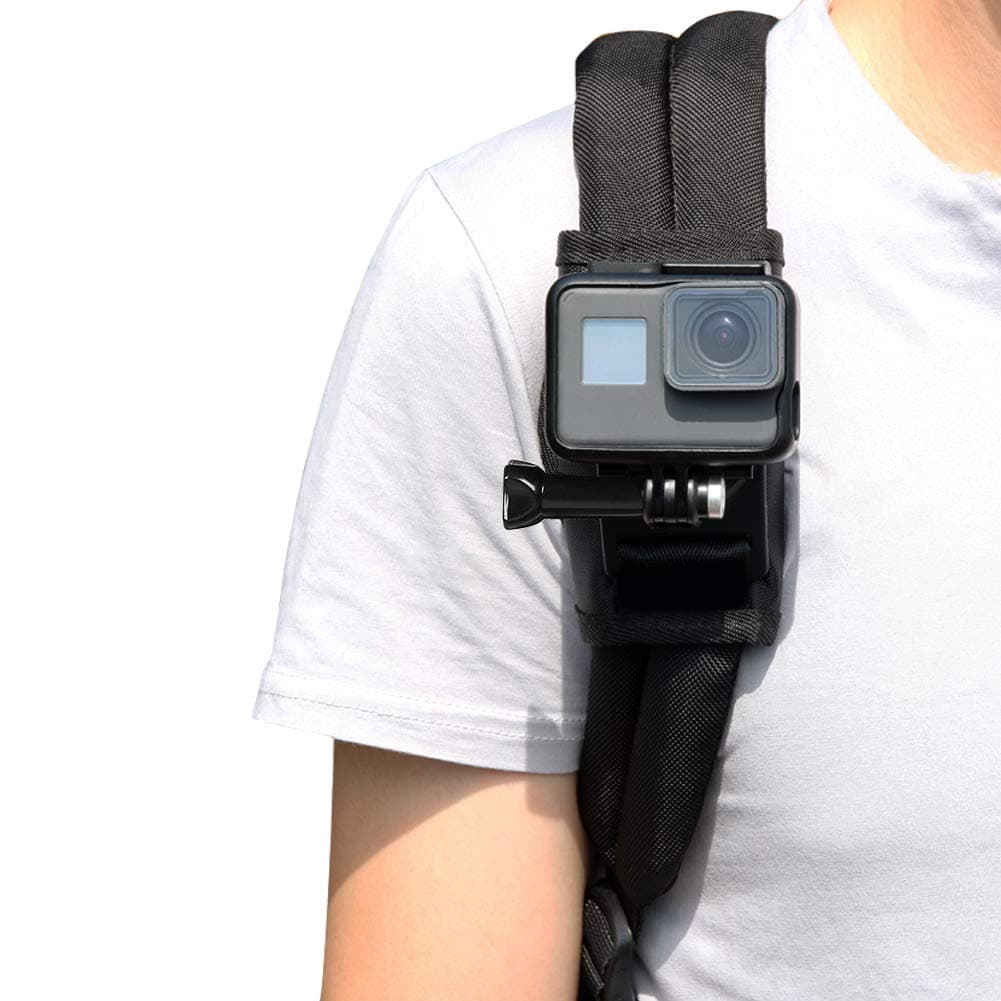 Backpack Mount for DJI OSMO Action, Quick Release Shoulder Strap Clip for GoPro Hero 8/7/6/5/4/Fusion/Session SJCAM XIAOYI Action Camera Accessories