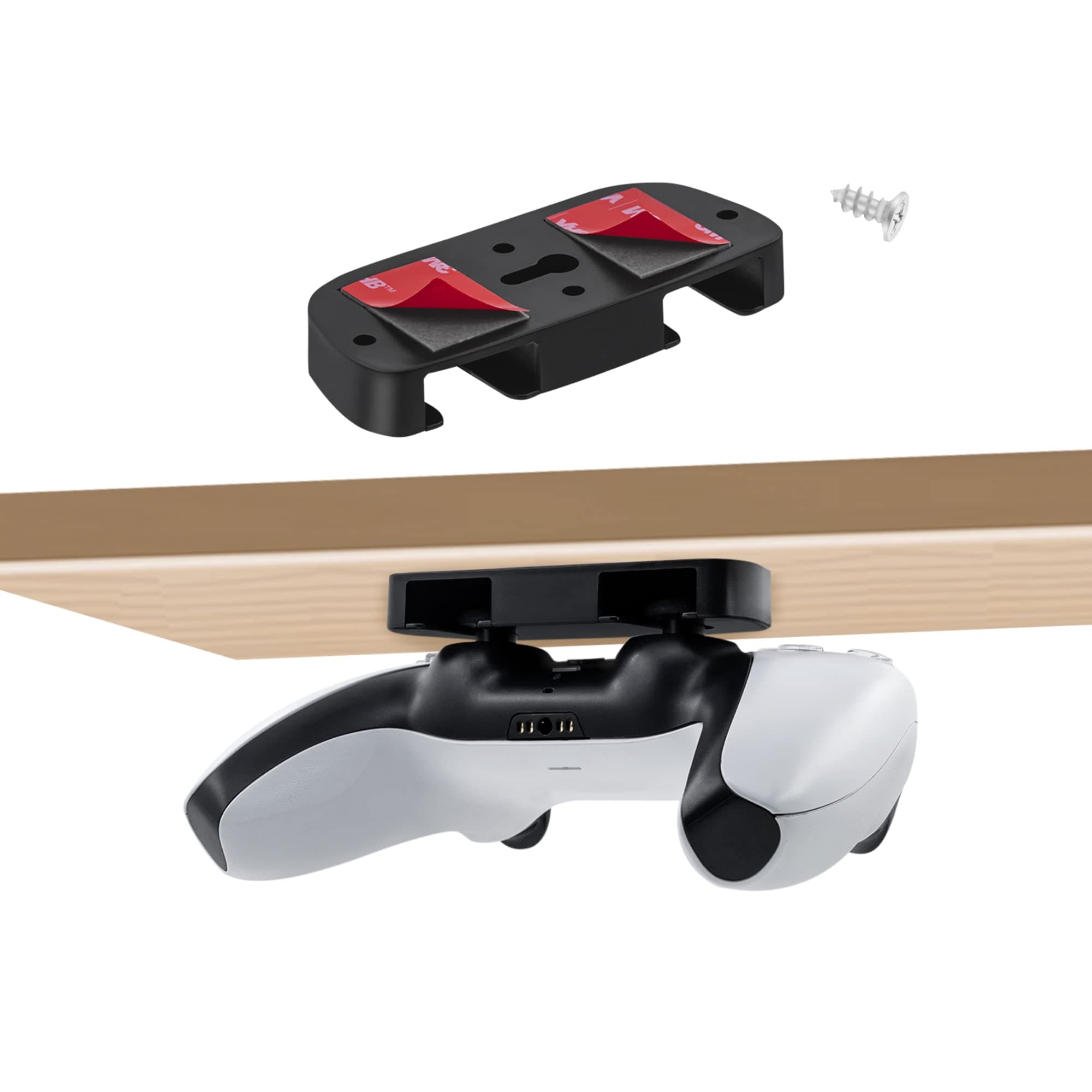 Controller Table Stand Holder for PS5/PS4 Controller Under Desk Mount Controller Holder Compatible with PS5/PS4-Not for PS5 Slim