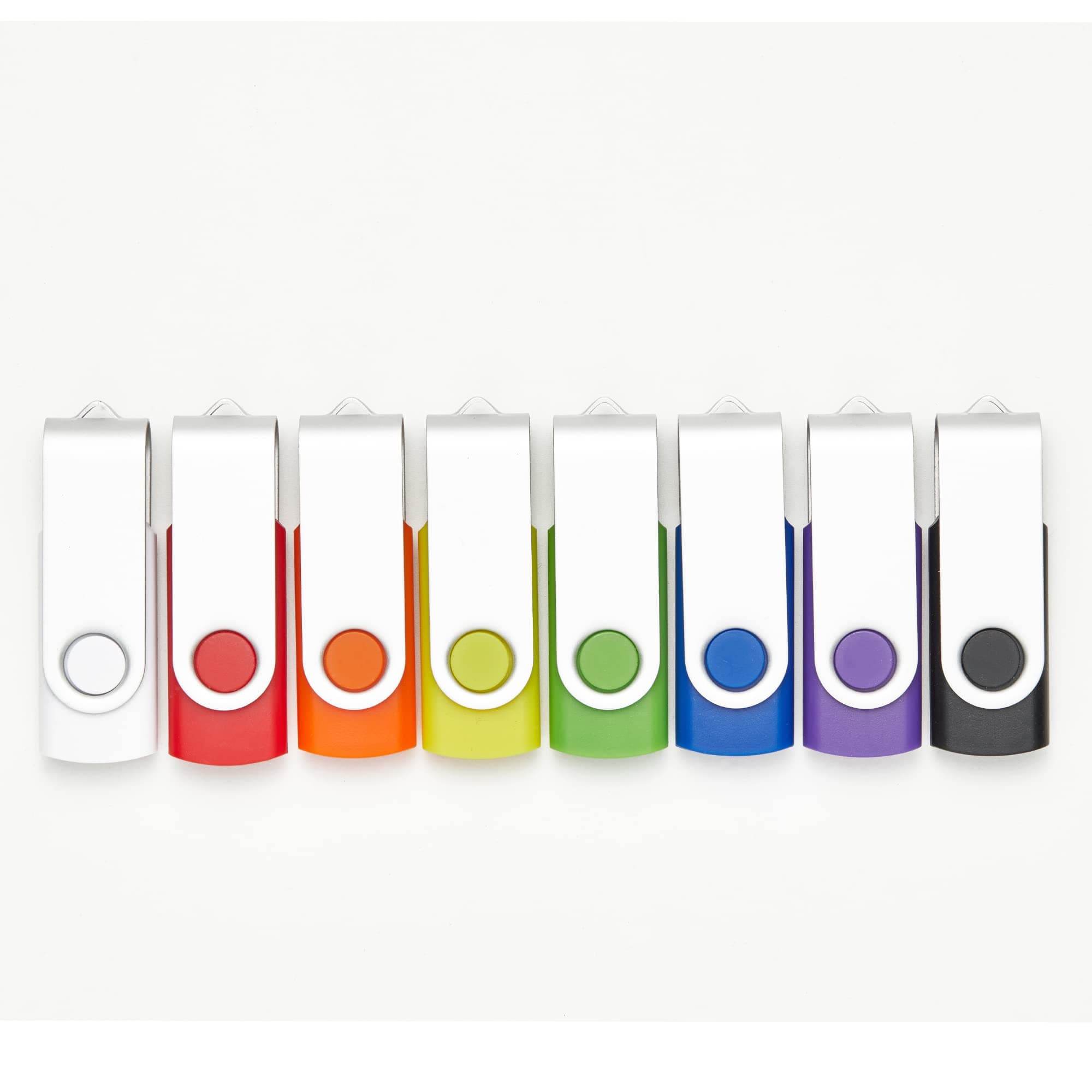 20 Pack 4GB USB Flash Drives in 5 Random Colors USB 2.0 Wholesale Lot Bulk Memory Sticks (20 Pack, 4GB)