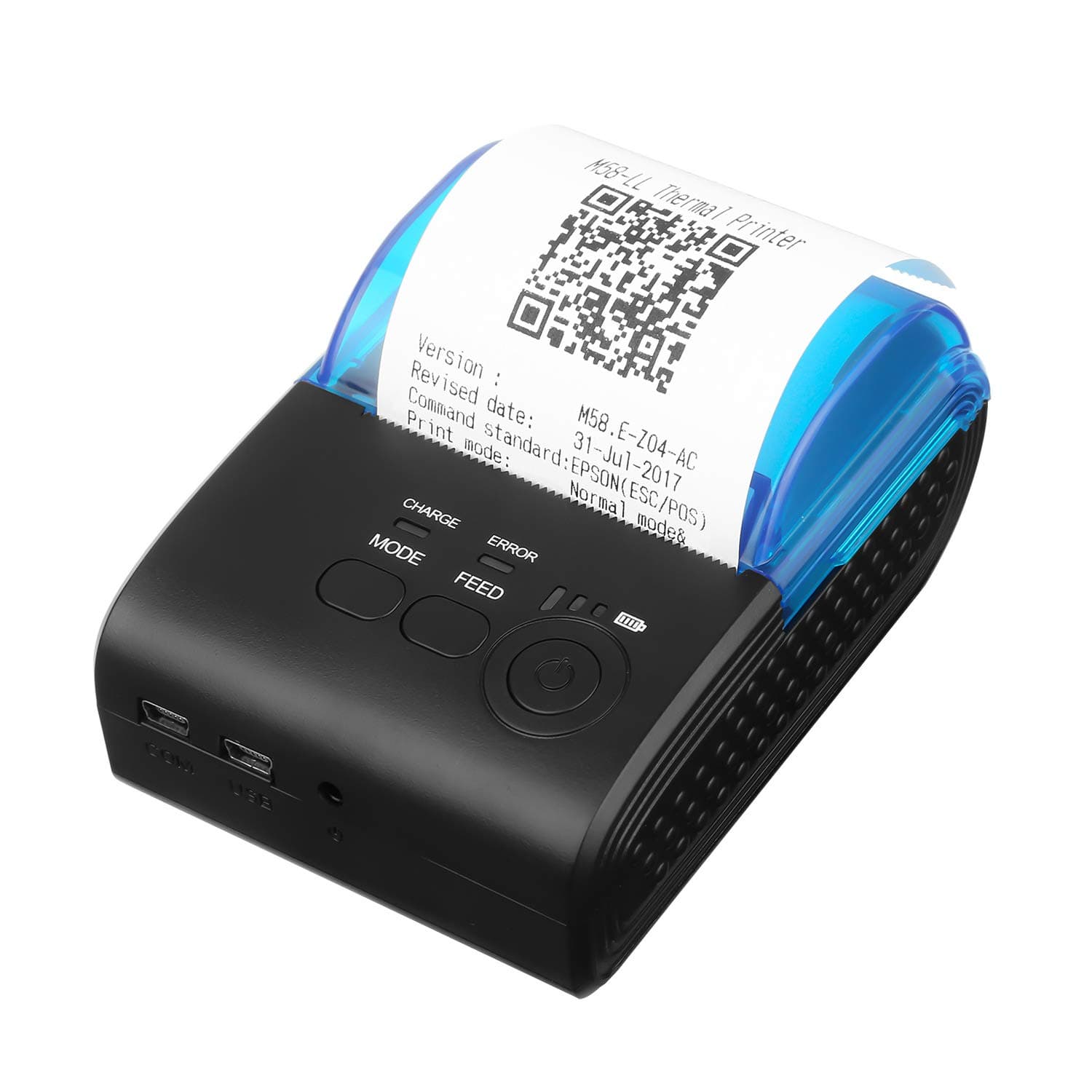 LivePow Bluetooth Thermal Printer, Portable Mini Wireless Bluetooth 58mm High Speed Direct Thermal Printer, Compatible with Android/IOS/Windows /Linux Systems and ESC/POS Print Commands Set