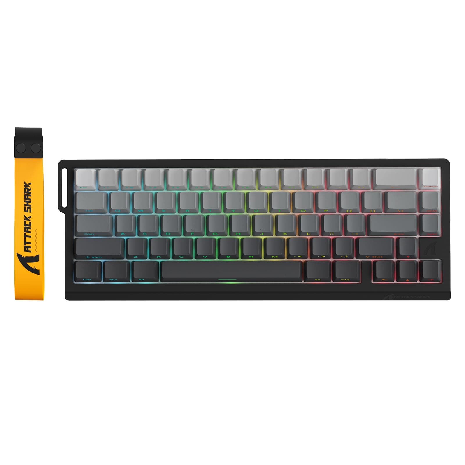 X68PRO HE 60% Wireless Rapid Trigger Gaming Keyboard with Adjustable Actuation,8K Polling Rate,Hall Effect Magnetic Switch,Hot-Swap,RGB Backlit,BT/2.4GHz/Wired,for FPS Games-Moonlit Night