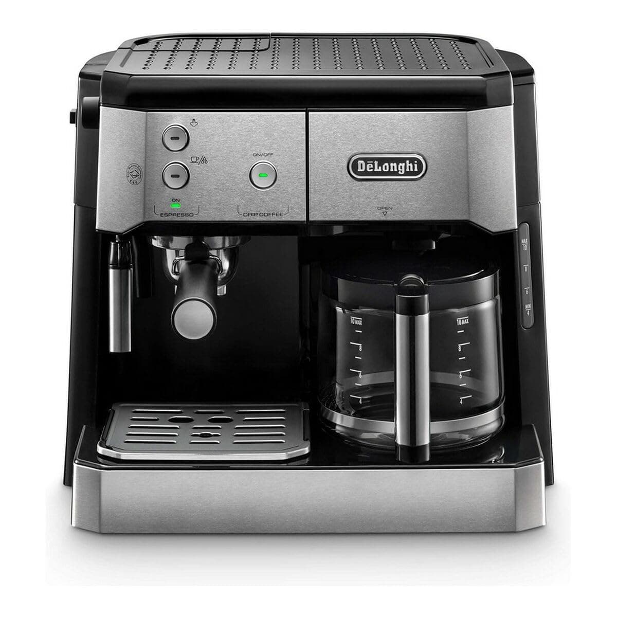 Dual Function Coffee Machine Espresso And Drip Coffee | Milk Frother | BCO421.S (Silver)