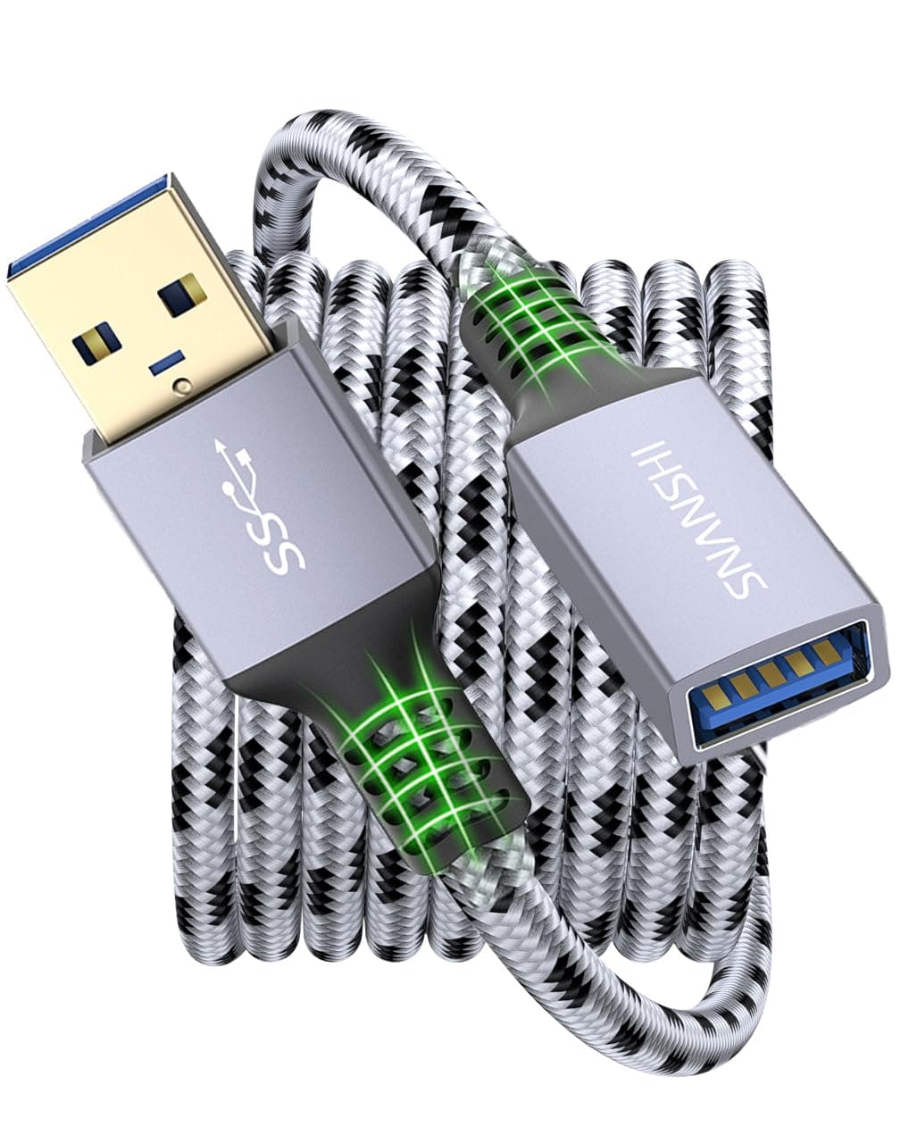 USB Extension Cable 3.3ft - USB 3.0 Extension Cord Type A Male to Female 5Gbps Data Transfer for Keyboard, Mouse, Flash Drive, Printer, Camera and More