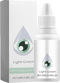 Innovative Eye Brightening Drops:Vision Products Dry Eye Relief Products Advanced Formula to Lighten & Change Your Eye Color, Relieves Strain, 6 Fashionable Shades Including (Light Green)