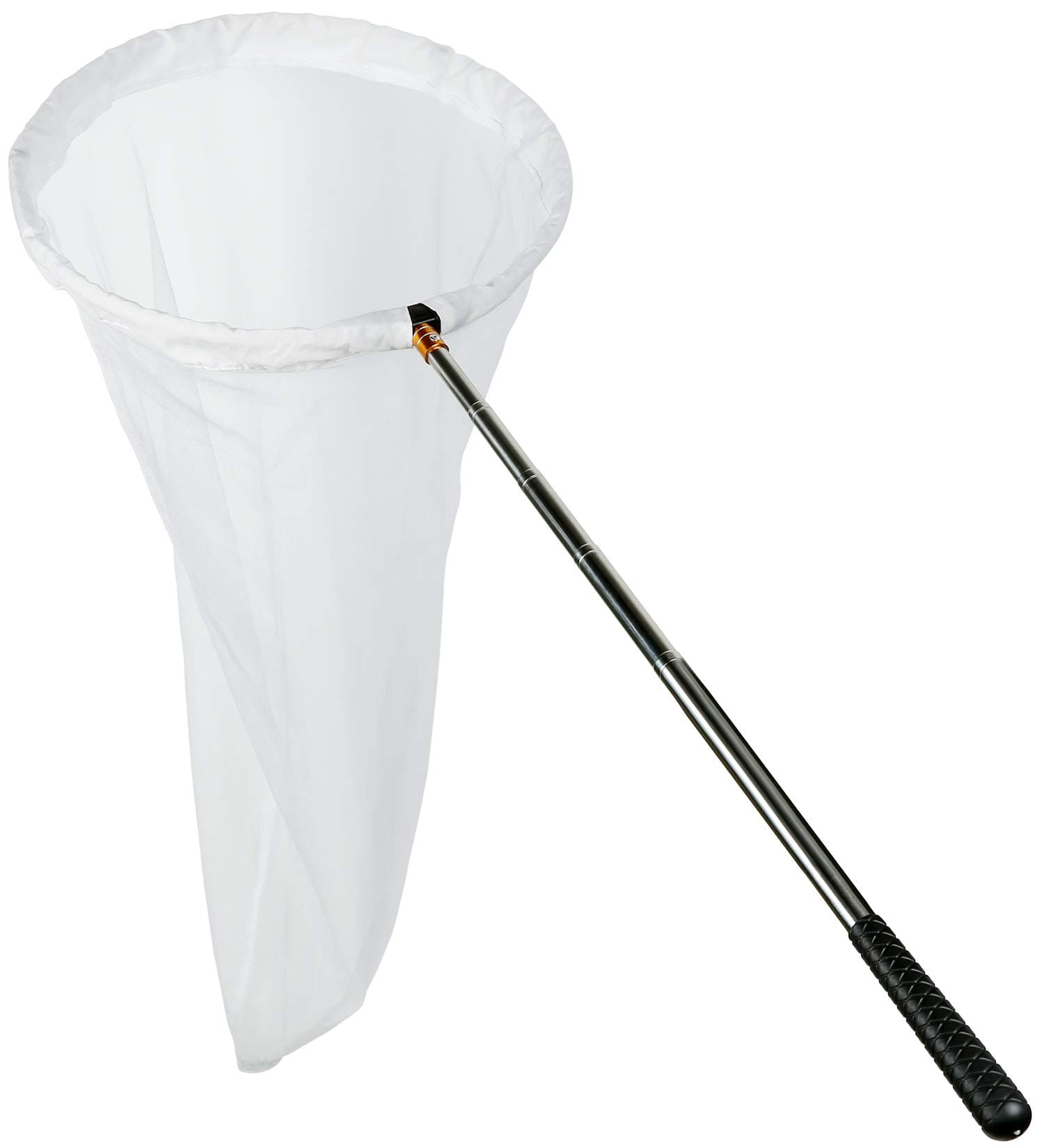RESTCLOUD Insect and Butterfly Net with 12" Ring, 24" Net Depth, Handle Extends to 59 Inches