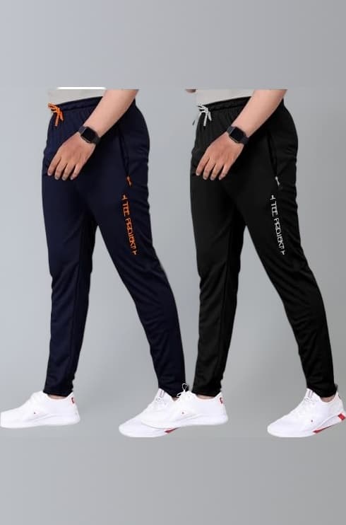 Pinkmint Men Combo Track Pant with Lycra Elastic Jogger Suitable for Active Wear, Jogger Yoga Wear, Sports (Pack of 2)