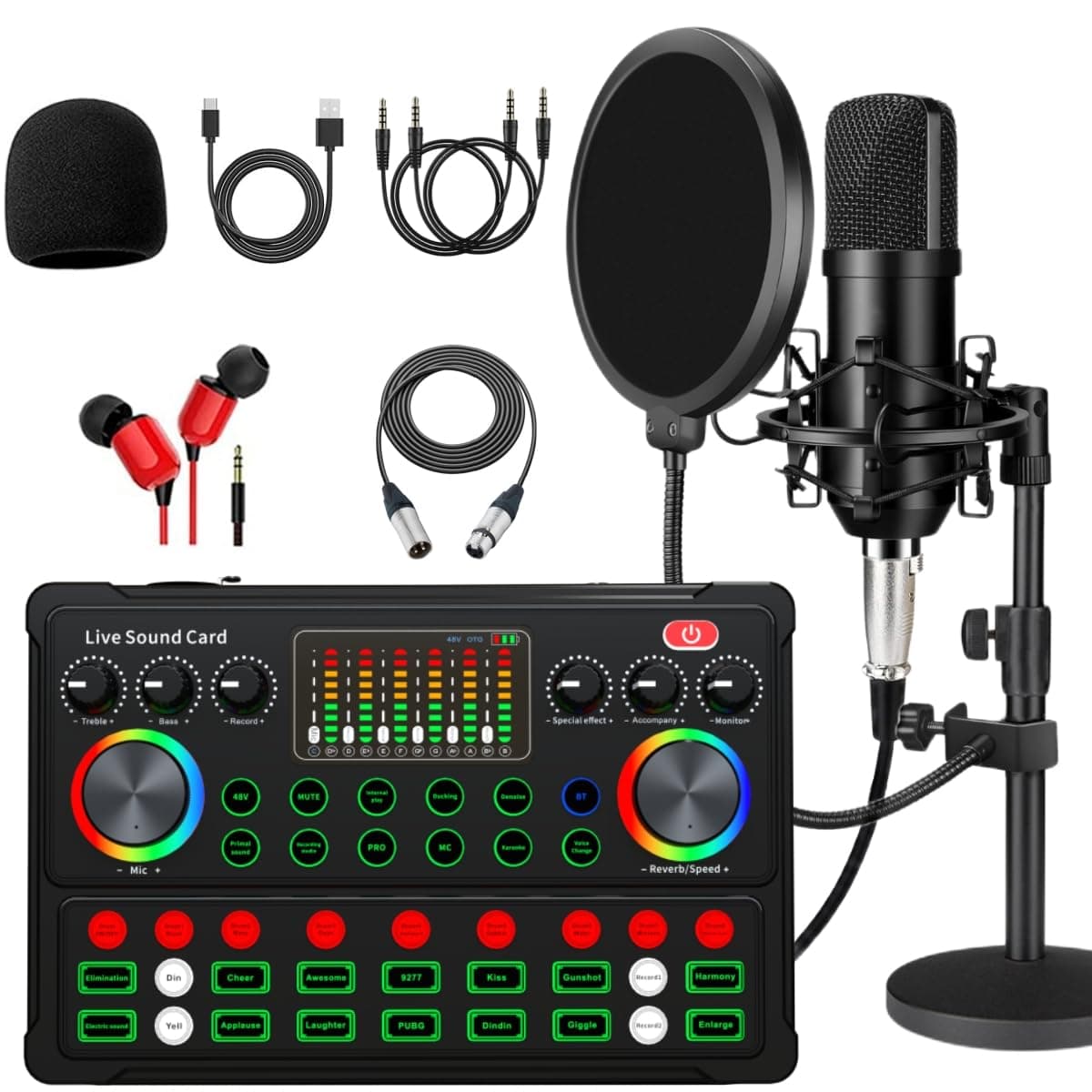 SKTEET M300 Podcast Equipment Bundle