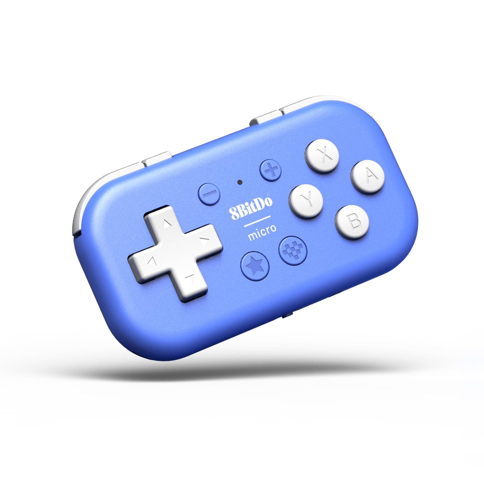 8Bitdo Micro BluetoothゲームパッドポケットサイズミニコントローラSwitch//Switch 2、Android、Raspberry Pi用、キーボードモード対応(Blue)