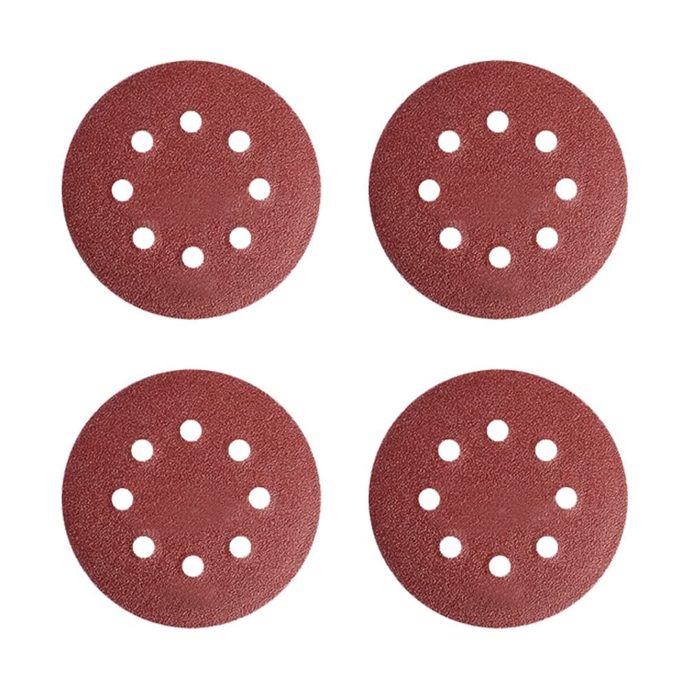 KHADIJA 5-Inches Round Sanding Disc Hook and Loop Sand Paper in Bulk for Orbital Sander (220 GRIT, 100)