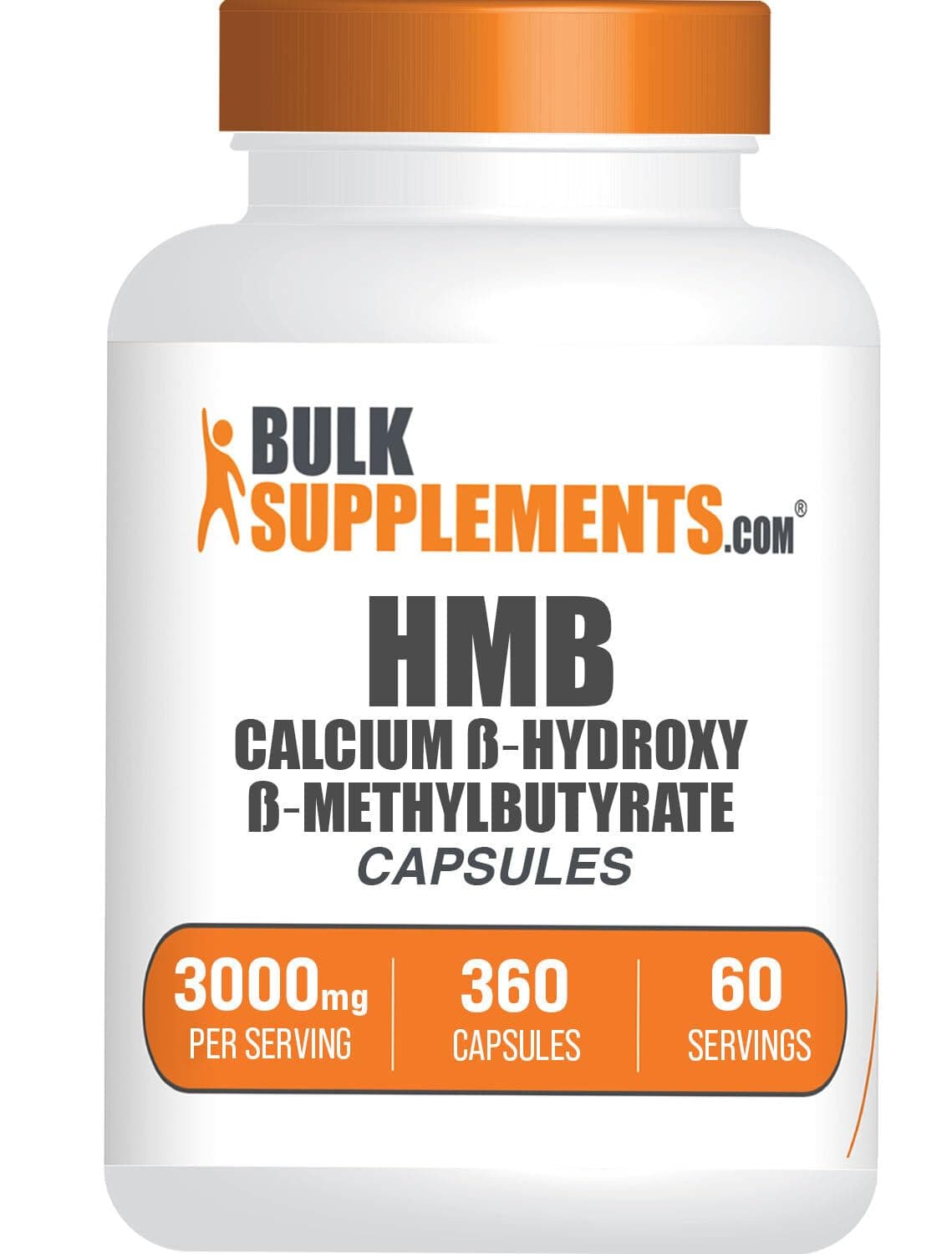 com HMB Capsules - as Calcium HMB Supplement, Beta-Hydroxy Beta-Methylbutyrate - Gluten Free, 6 Capsules per Serving (3000mg), 360 Count (Pack of 1)
