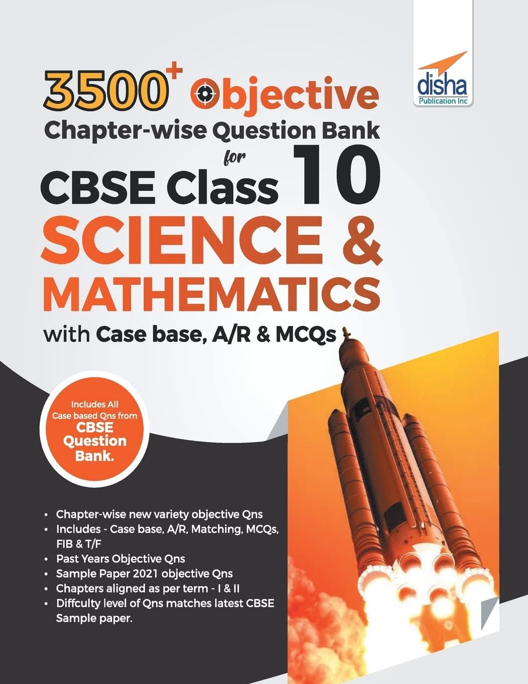 Aiets 3500+ Objective Chapter-wise Question Bank for CBSE Class 10 Science & Mathematics with Case base, A/R & MCQs