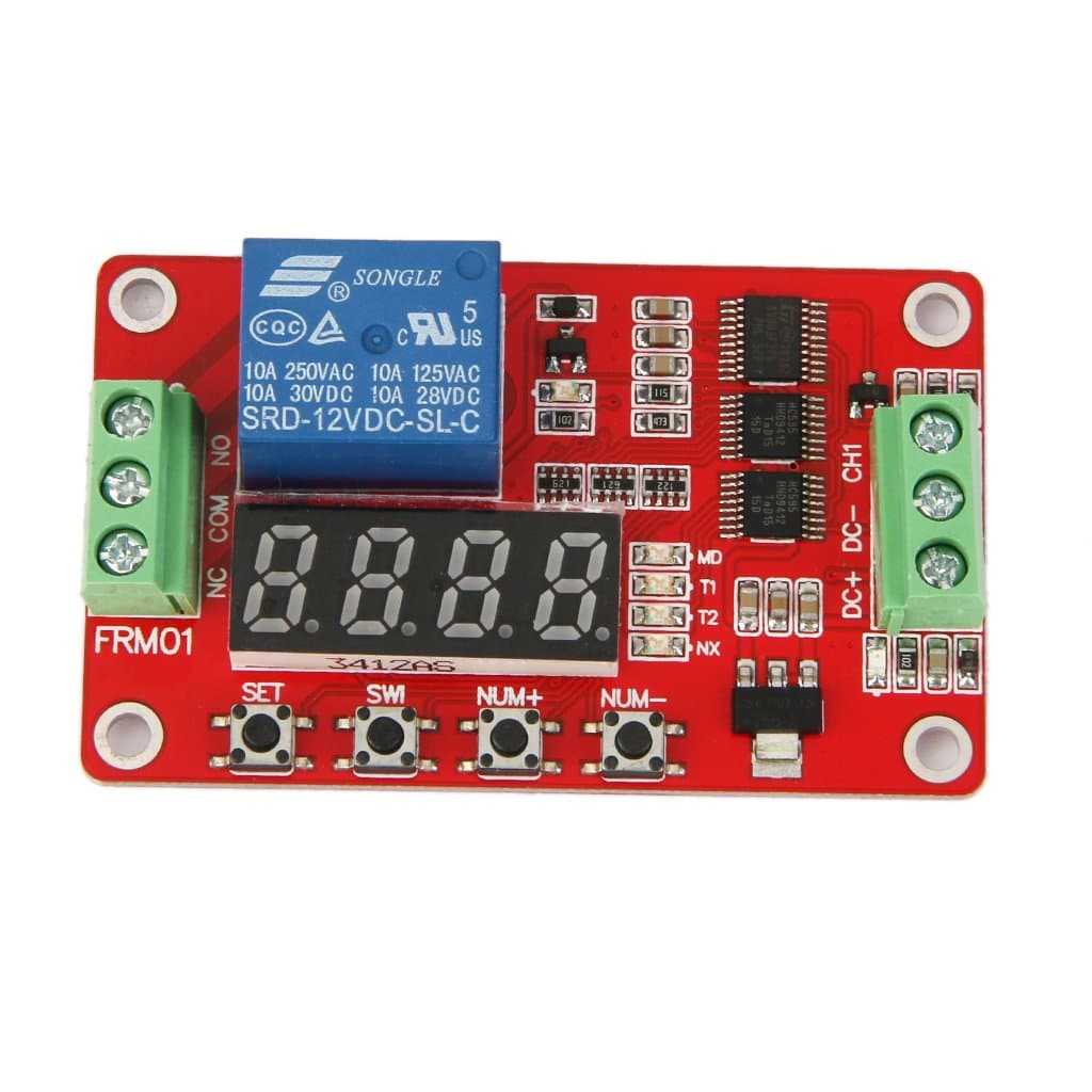 2013newestseller 12v Multifunction Self-lock Relay Cycle Timer Module Home Automation Delay